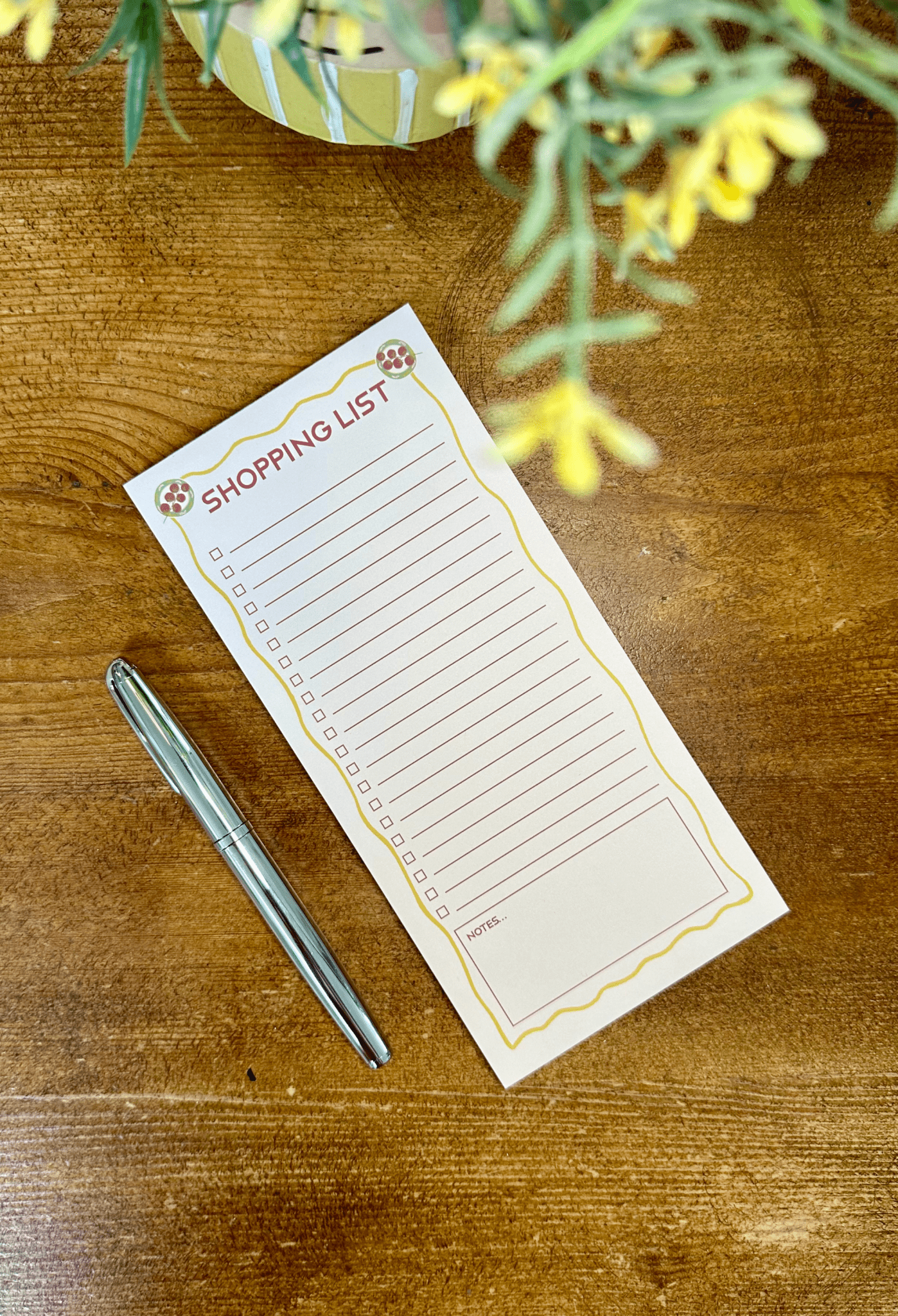 Tomato Shopping List Notepad - Casa Olivia Homeware