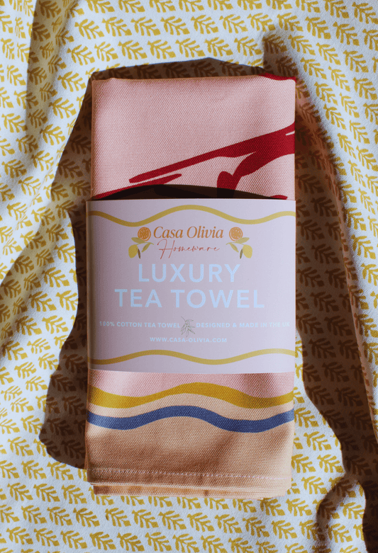 Cherry Tomato Tea Towel - Casa Olivia Homeware