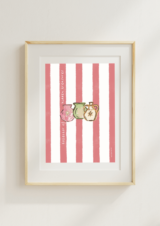 Hidden Treasures Art Print, Mediterranean Motifs Collection - Casa Olivia Homeware