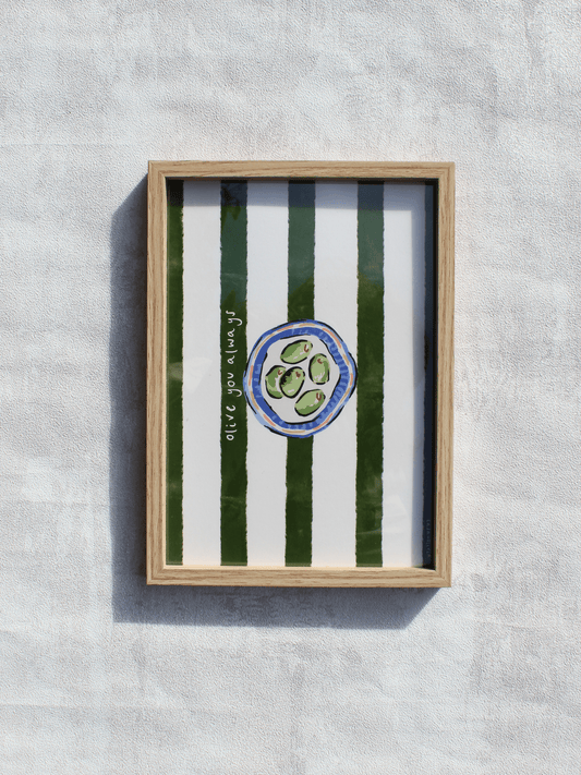Olive Art Print, Mediterranean Motifs Collection - Casa Olivia Homeware