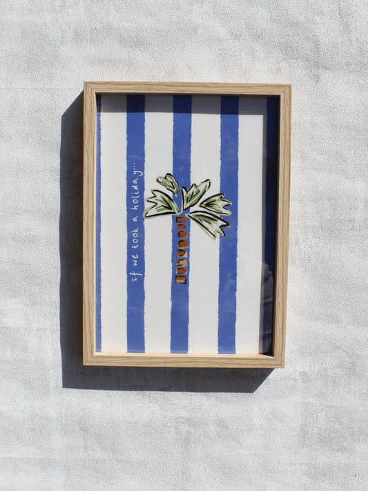 Palm Holiday Art Print, Mediterranean Motifs Collection - Casa Olivia Homeware