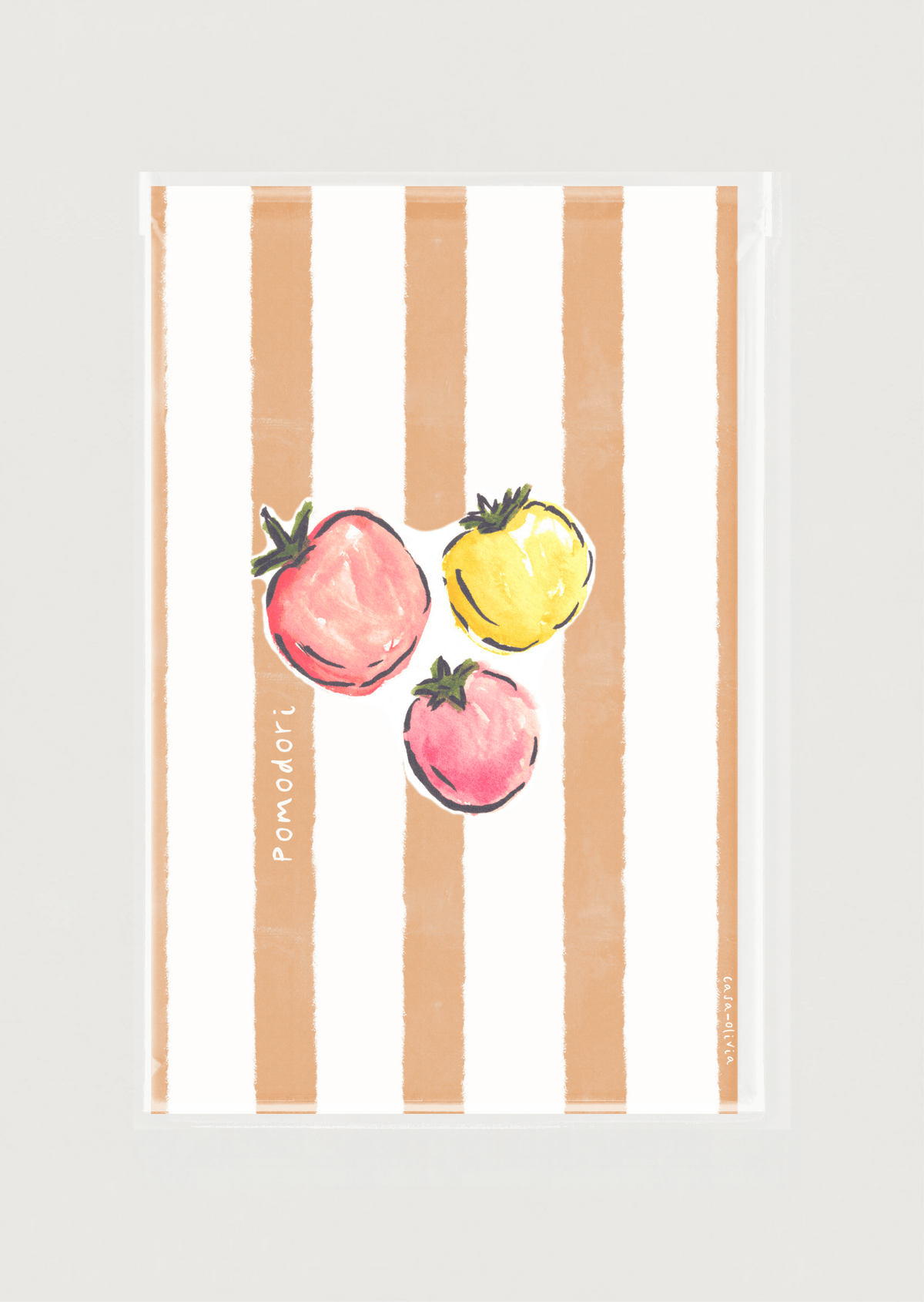Pomodori Tomato Art Print, Mediterranean Motifs Collection - Casa Olivia Homeware