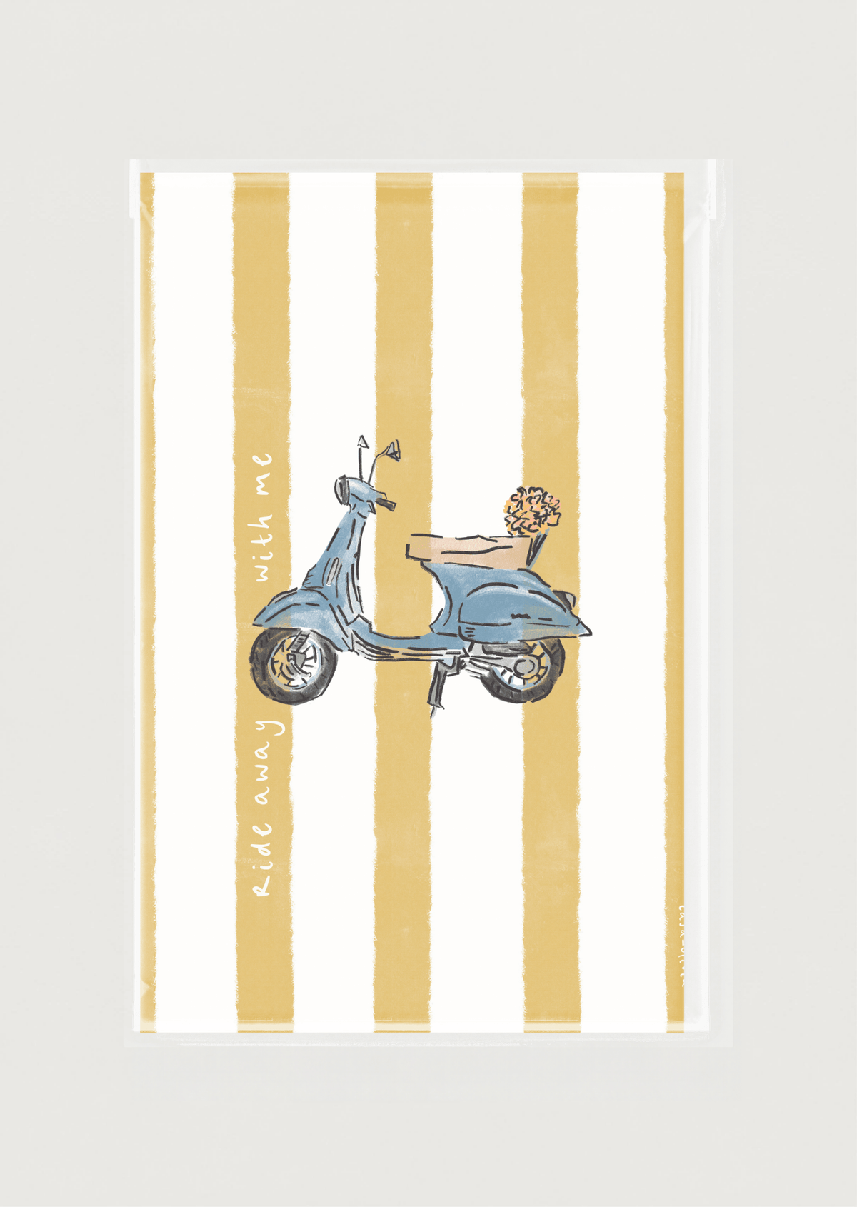 Vespa Art Print, Mediterranean Motifs Collection - Casa Olivia Homeware