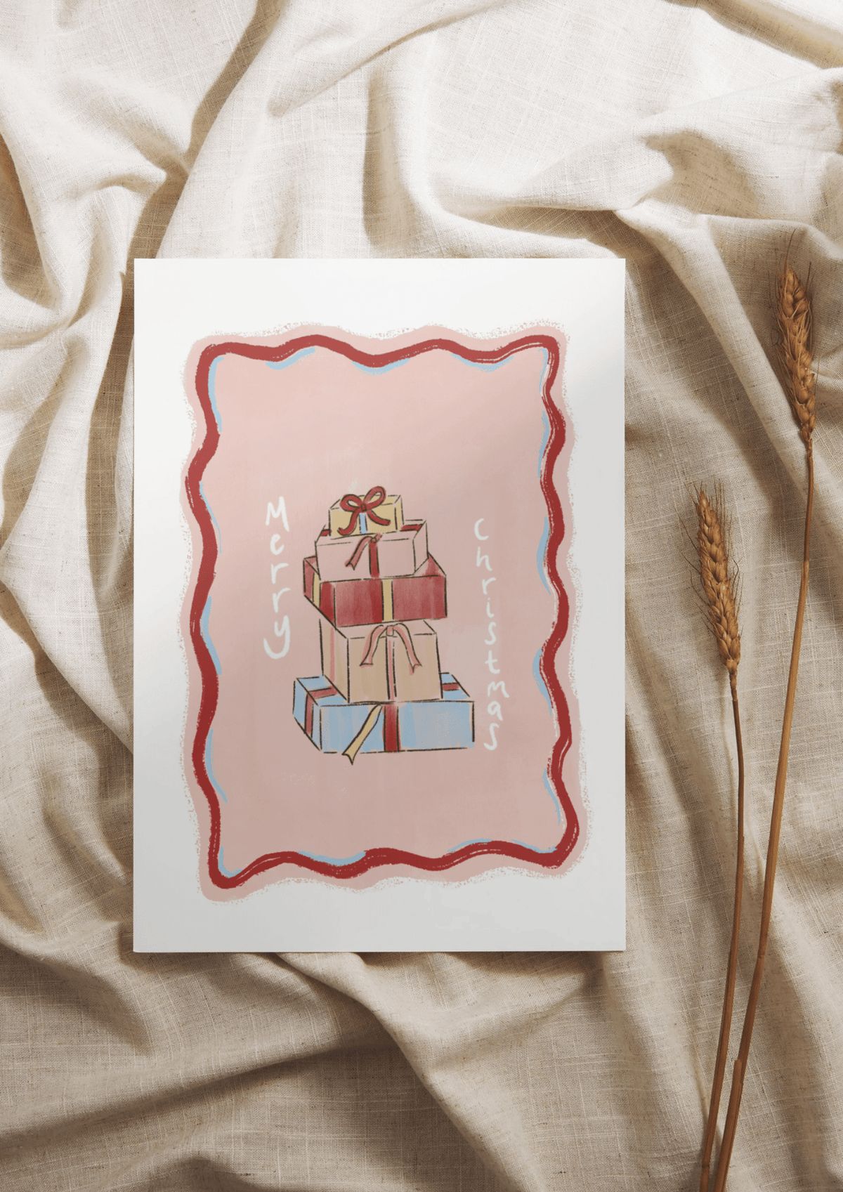 Merry Christmas Greeting Card - Casa Olivia Homeware