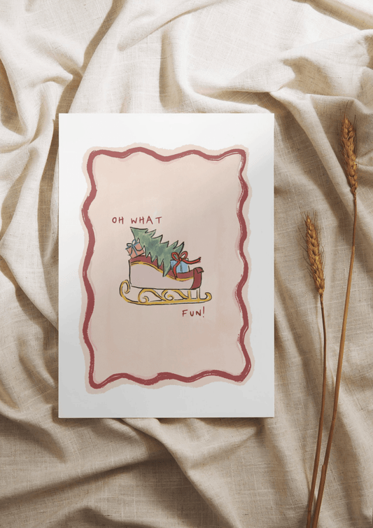 Oh What Fun! Christmas Card - Casa Olivia Homeware