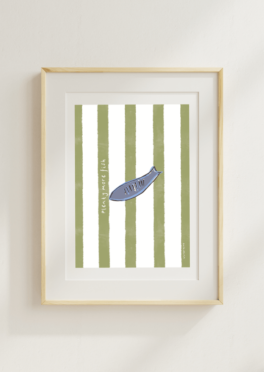 Plenty more Fish Art Print, Mediterranean Motifs Collection - Casa Olivia Homeware