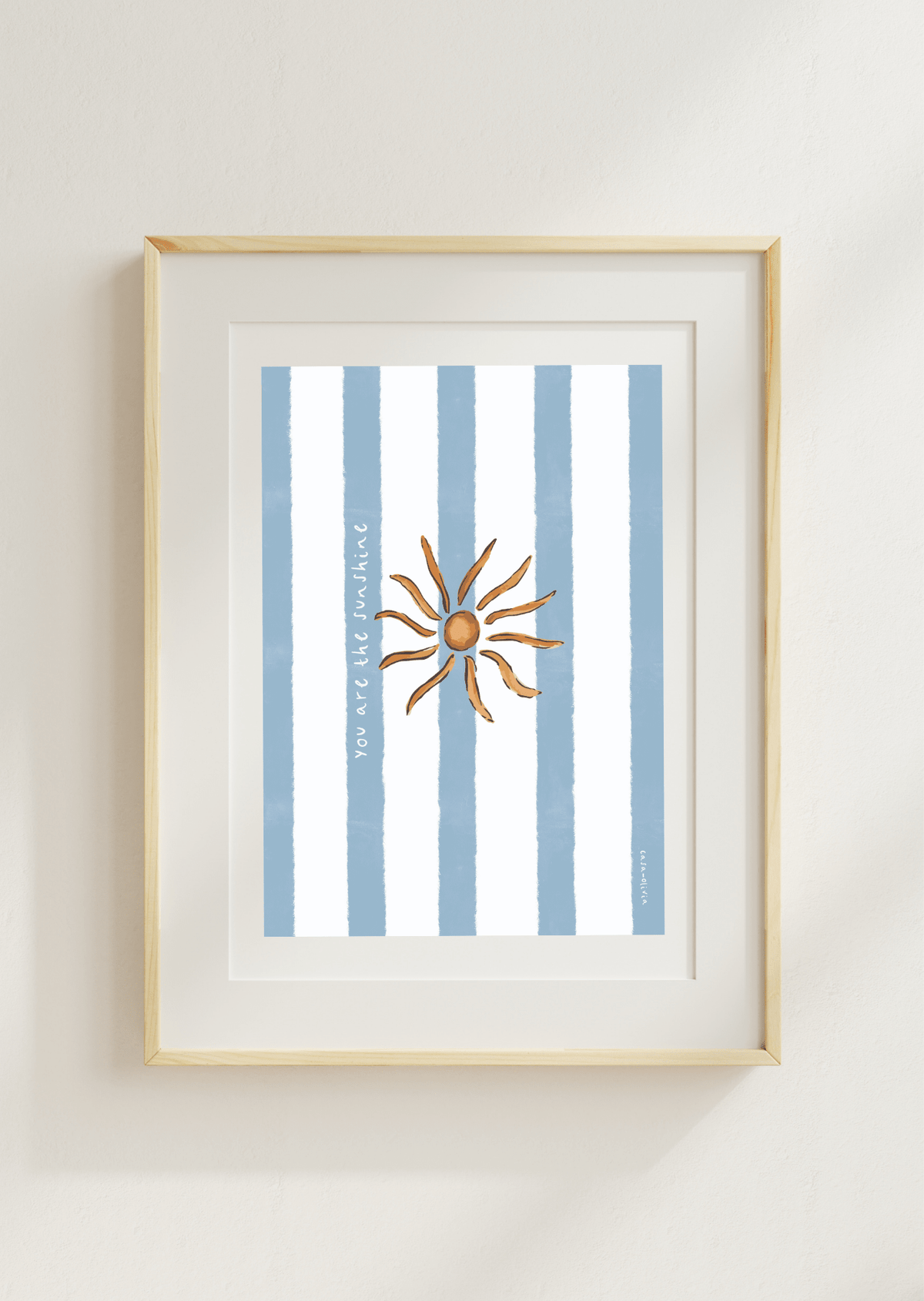 Sunshine Art Print, Mediterranean Motifs Collection - Casa Olivia Homeware